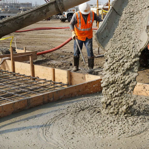 concrete pouring